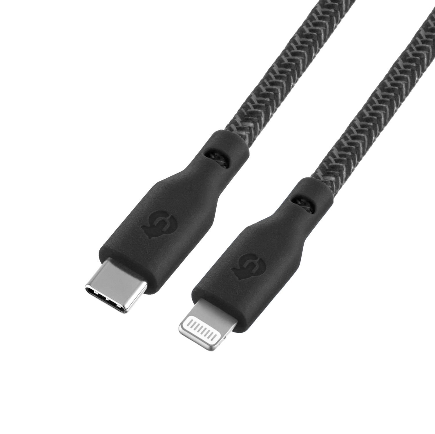 Зарядный кабель uBear Trend, USB-C | Lightning, 60Вт, 1,2м, чёрный