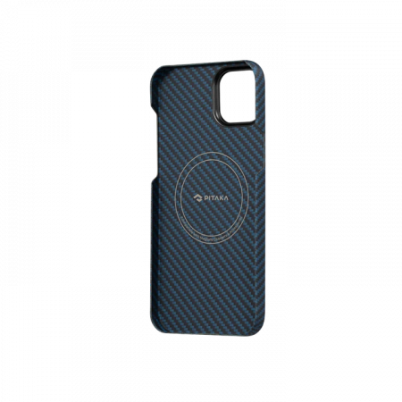 Чехол Pitaka MagEZ Case 3 для iPhone 14 (6.1"), черно-синий, кевлар (арамид)