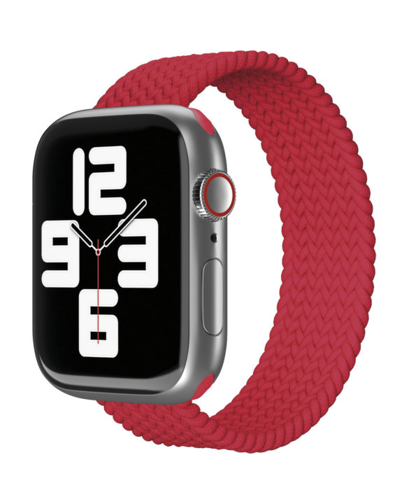 Ремешок нейлоновый плетёный "vlp" для Apple Watch 38/40/41, S/M, 2шт, красный