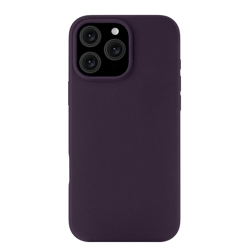 Чехол защитный uBear Touch Mag Case для iPhone 16 Pro Max, MagSafe совместимый, силикон, софт-тач, темно-фиолетовый