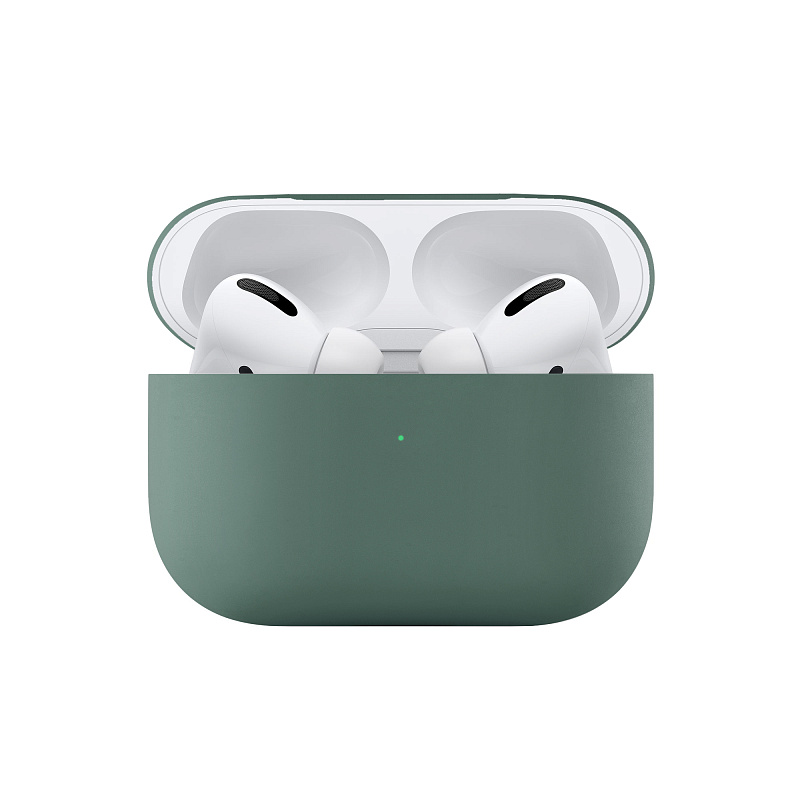 Ультратонкий силиконовый чехол uBear Touch Case for AirPods Pro, зелёный