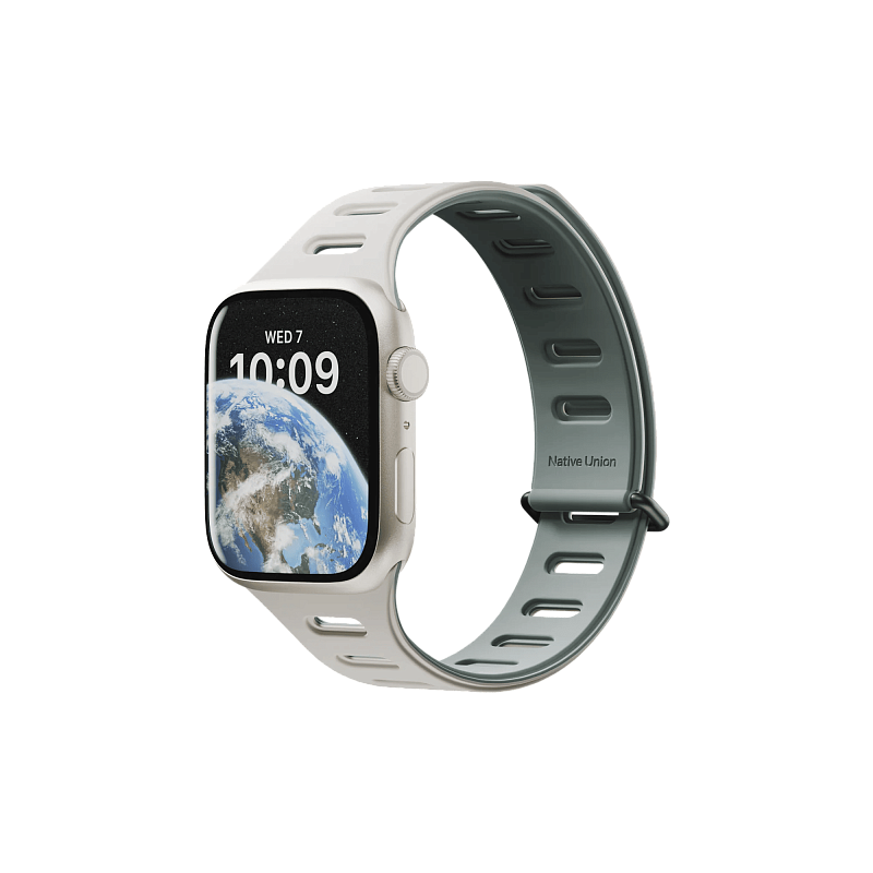 Ремешок для часов APPLE WATCH Magnetic 42/44/45/49MM, зеленый/серый