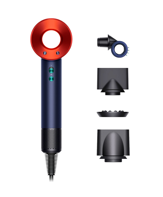 Фен Dyson Supersonic HD15, Prussian Blue/Topaz Orange