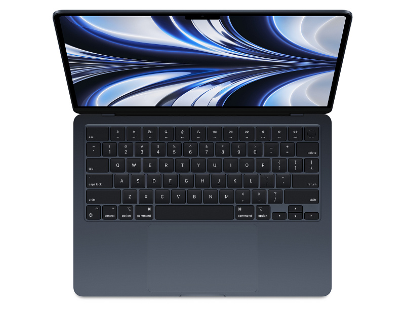 Apple MacBook Air 13” (M2, 8C / 8C, 2022), 8 ГБ, 256 ГБ SSD, Полуночный черный