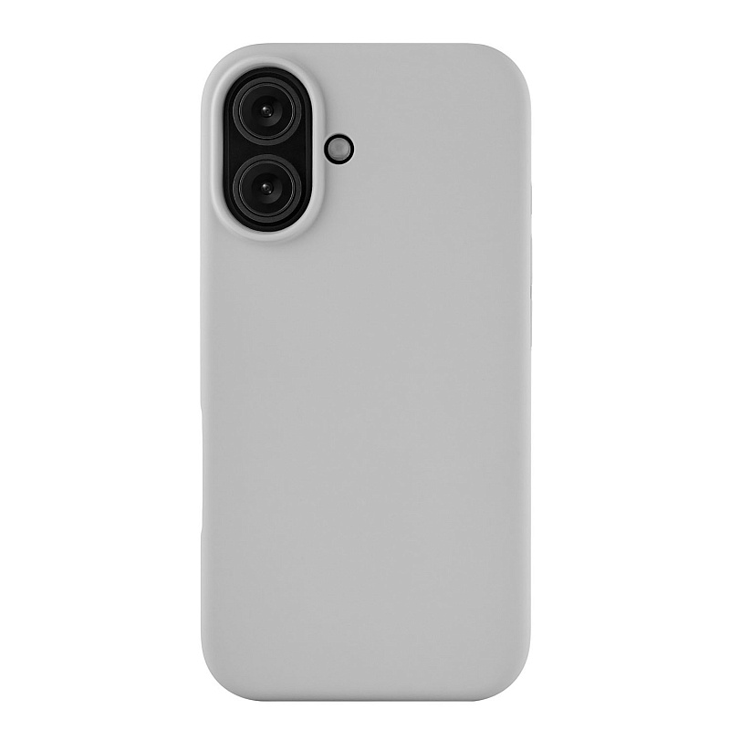 Чехол защитный uBear Touch Mag Case для iPhone 16, светло-серый