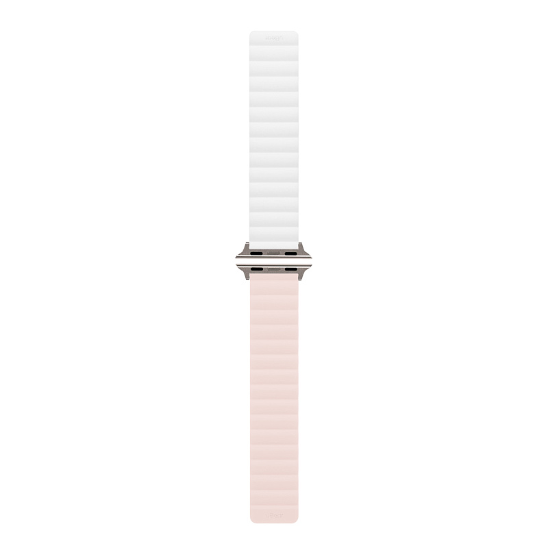 Ремешок uBear Mode для Apple Watch S/M (38, 40, 41 мм), силиконовый, розовый/бежевый