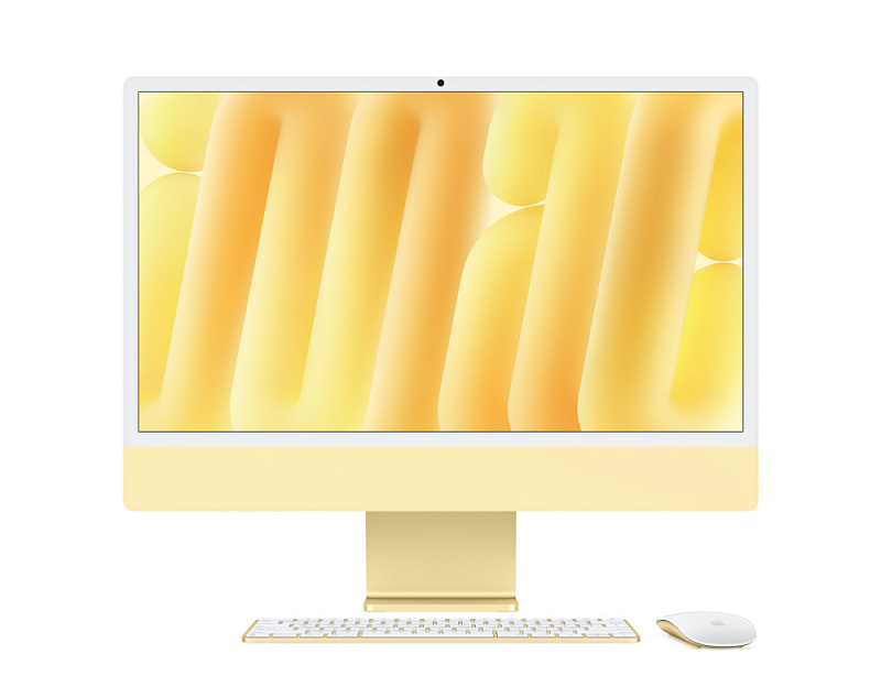 Apple iMac 24" Retina 4,5K, M4 10C / 10C, 24 ГБ, 512 ГБ, Жёлтый