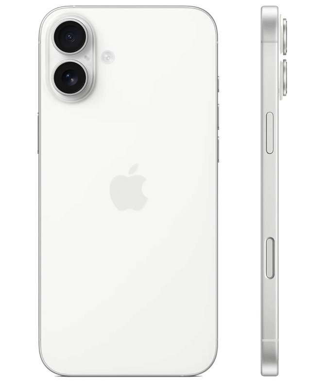 Apple iPhone 16 Plus, 128 ГБ, Белый