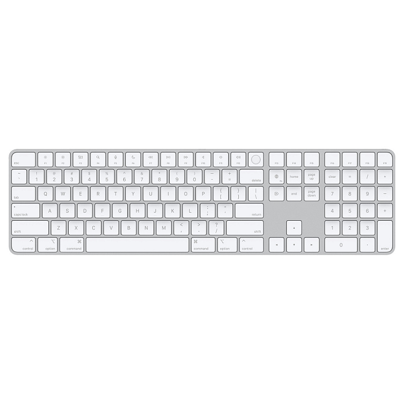 Клавиатура Apple Magic Keyboard с Touch ID и цифровой панелью для Mac, белый