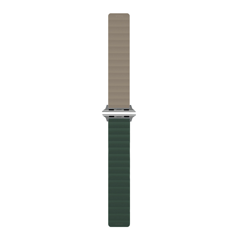 Ремешок uBear Mode для Apple Watch S/M (38, 40, 41 мм), силиконовый, зелёный/серый