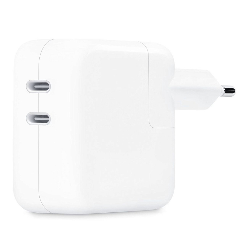 Сетевое зарядное устройство Apple 35W Dual, USB-C, белый