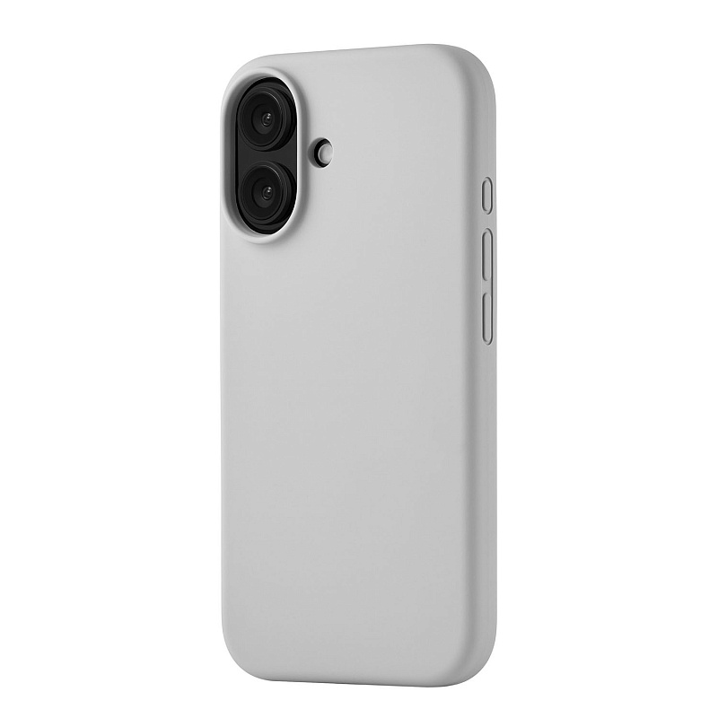 Чехол защитный uBear Touch Mag Case для iPhone 16, светло-серый