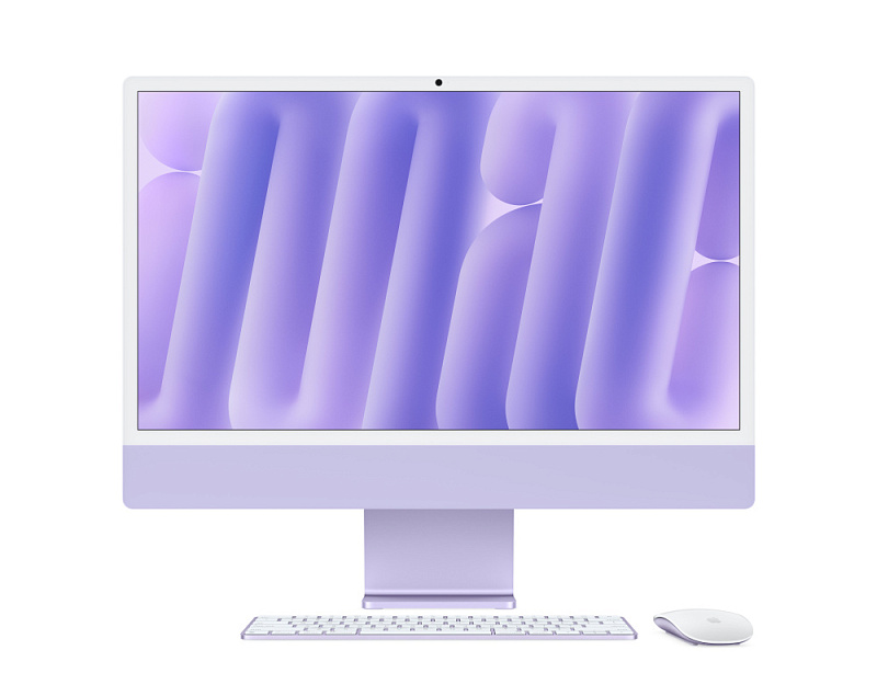 Apple iMac 24" Retina 4,5K, M4 8C / 8C, 16 ГБ, 512 ГБ, Фиолетовый