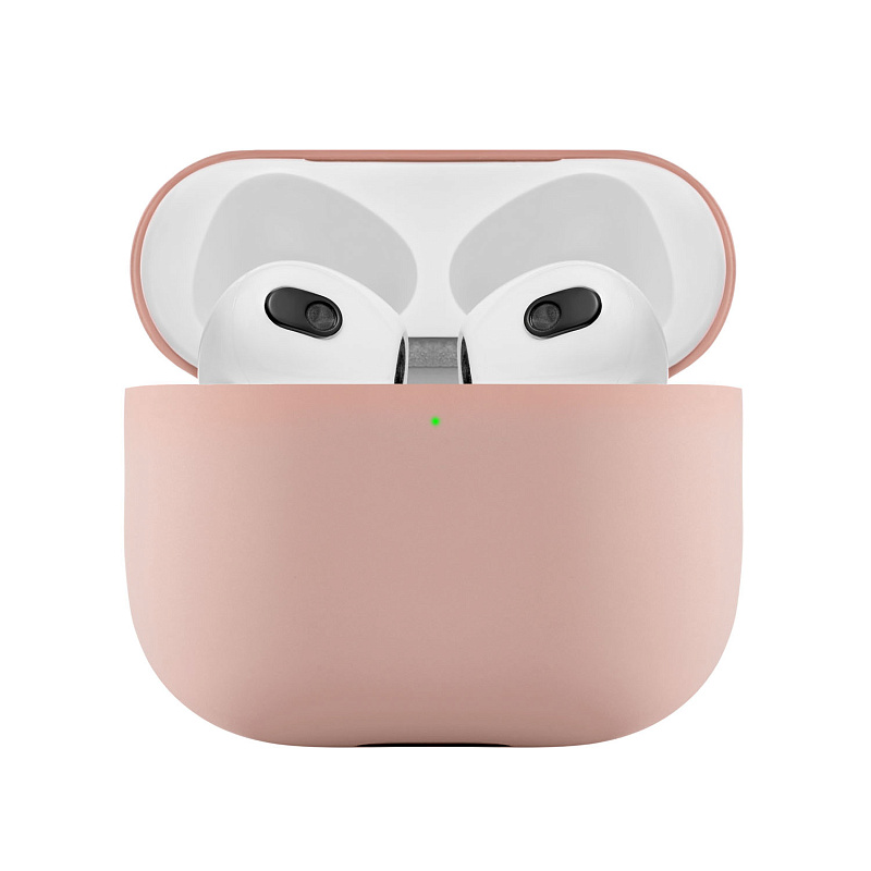 Ультратонкий силиконовый чехол Touch Case для AirPods 3, розовый