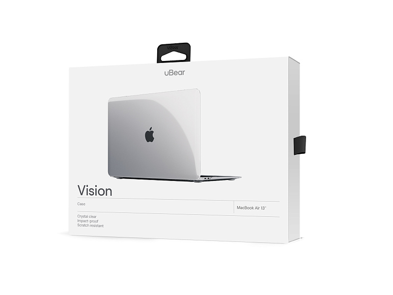 Чехол защитный, uBear Vision Case для MacBook Pro 13 (2019, 2020), прозрачный