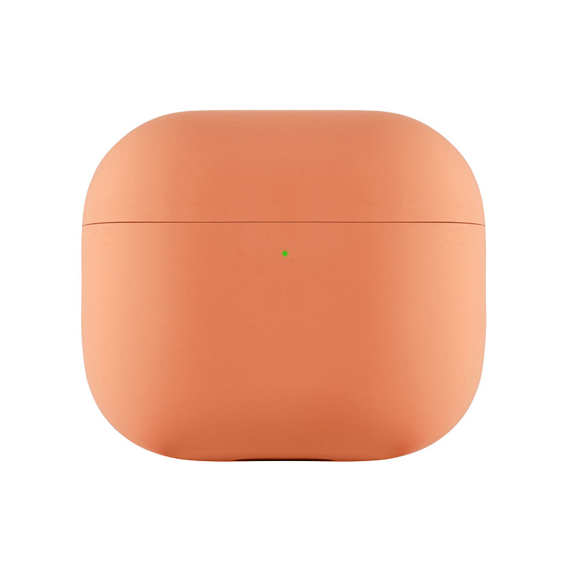 Ультратонкий силиконовый чехол Touch Case для AirPods 3, оранжевый