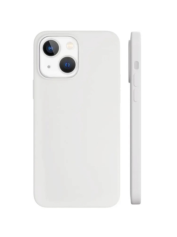 Чехол защитный VLP Silicone case с MagSafe для iPhone 14 Plus, белый