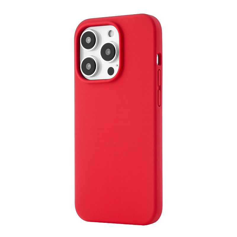 Чехол защитный uBear Touch Mag Case для  iPhone 14 Pro, MagSafe совместимый, силикон, софт-тач, красный