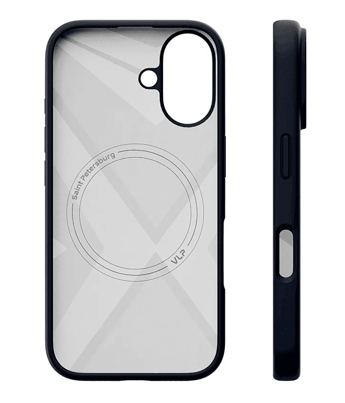 Чехол защитный VLP Aster Case с MagSafe для iPhone 16 Plus, темно-синий