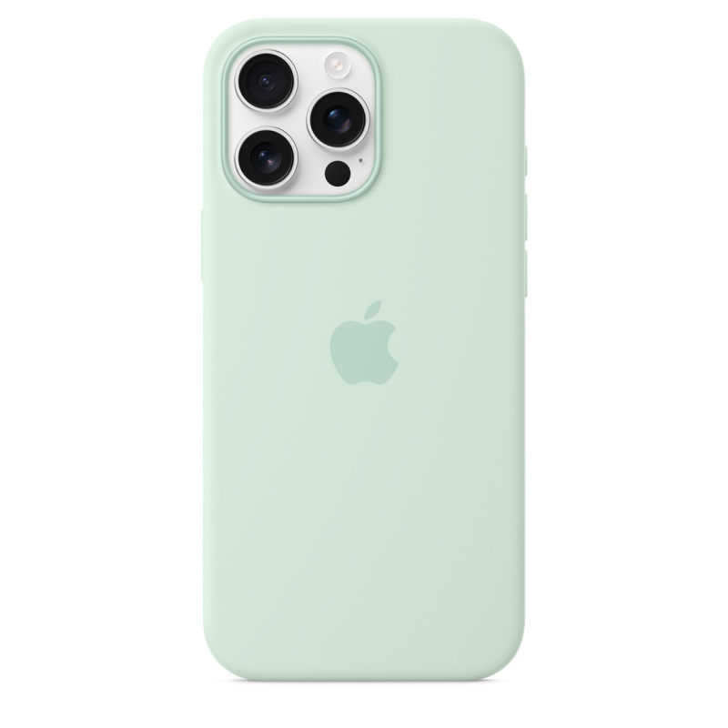 Чехол Apple для iPhone 16 Pro Max Silicone with MagSafe, аквамарин Чехол Apple для iPhone 16 Pro Max Silicone with MagSafe, аквамарин