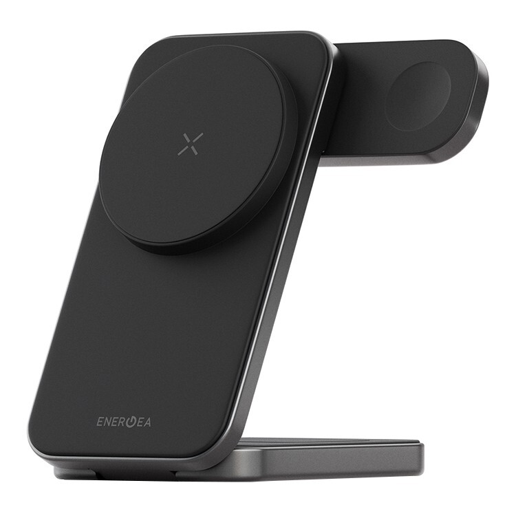 Фото Беспроводное зарядное устройство Energea MagTrio Plus 3 в 1, черный Фото Беспроводное зарядное устройство Energea MagTrio Plus 3 в 1, черный