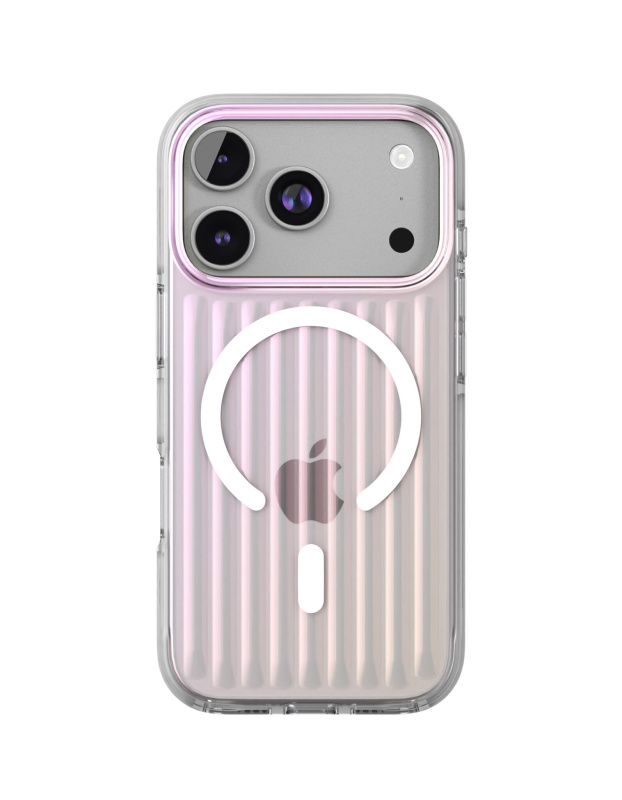 Фото Чехол защитный VLP Pulse Case с MagSafe для iPhone 17 Pro, перламутровый Фото Чехол защитный VLP Pulse Case с MagSafe для iPhone 17 Pro, перламутровый