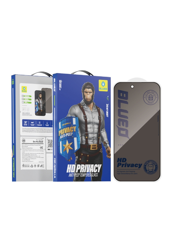 Фото Защитное стекло BlueO для iPhone 17/17 Pro/16 Pro, антишпион Фото Защитное стекло BlueO для iPhone 17/17 Pro/16 Pro, антишпион