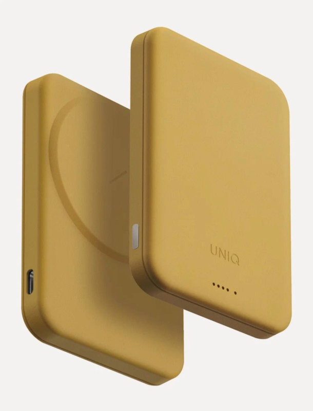Фото Внешний аккумулятор Uniq Lexa 5000 mAh, желтый Фото Внешний аккумулятор Uniq Lexa 5000 mAh, желтый