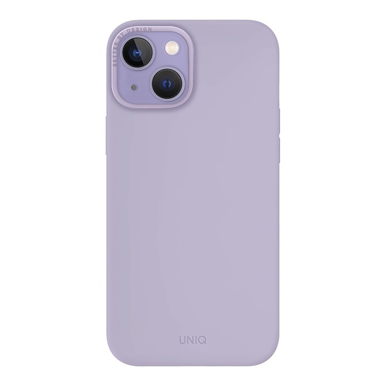 Фото Чехол Uniq для iPhone 14 Plus LINO MagSafe, фиолетовый На фото изображено Чехол Uniq для iPhone 14 Plus LINO MagSafe, фиолетовый