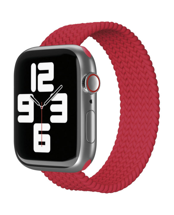 Ремешок нейлоновый плетёный VLP для Apple Watch 38/40/41, S/M, красный Ремешок нейлоновый плетёный VLP для Apple Watch 38/40/41, S/M, красный