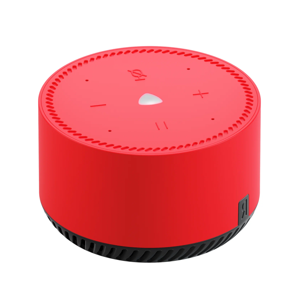 Фото Умная колонка Яндекс Станция Лайт, Красный На фото изображено Умная колонка Яндекс Станция Лайт, Красный