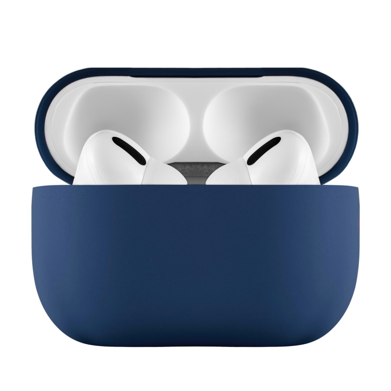 Фото Защитный чехол uBear AirPods Pro 2 Touch Pro Silicone Case, тёмно-синий Фото Защитный чехол uBear AirPods Pro 2 Touch Pro Silicone Case, тёмно-синий