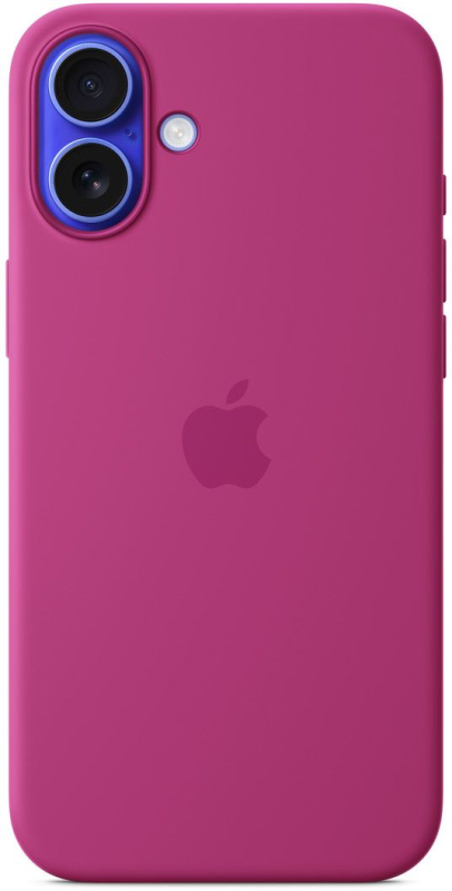 Фото Чехол Apple для iPhone 16 Plus Silicone MagSafe, фуксия На фото изображено Чехол Apple для iPhone 16 Plus Silicone MagSafe, фуксия