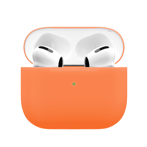 Фото Чехол силиконовый VLP Soft Touch для AirPods 3, оранжевый Фото Чехол силиконовый VLP Soft Touch для AirPods 3, оранжевый