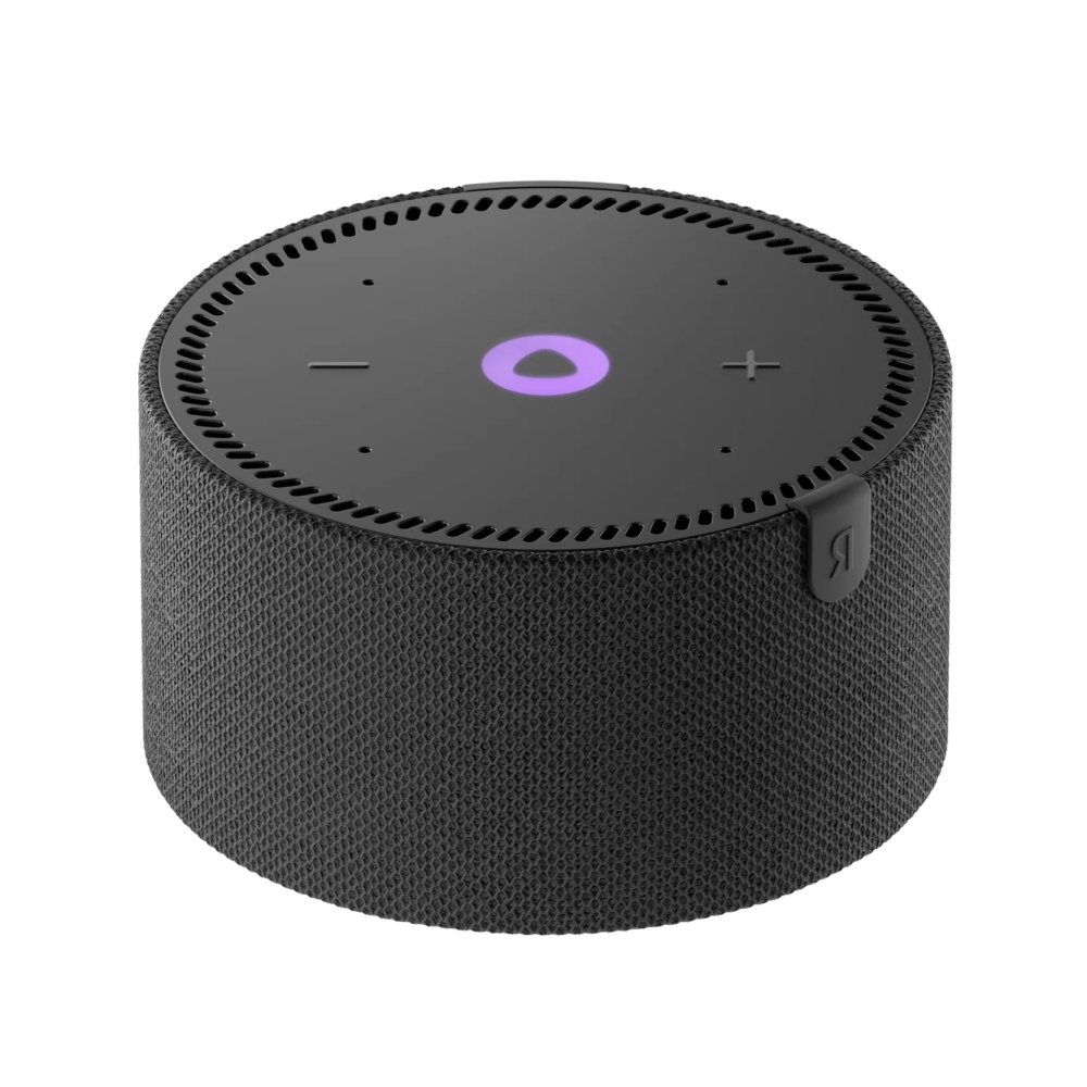 Фото Умная колонка Яндекс Станция Мини без часов, Чёрный оникс На фото изображено Умная колонка Яндекс Станция Мини без часов, Чёрный оникс