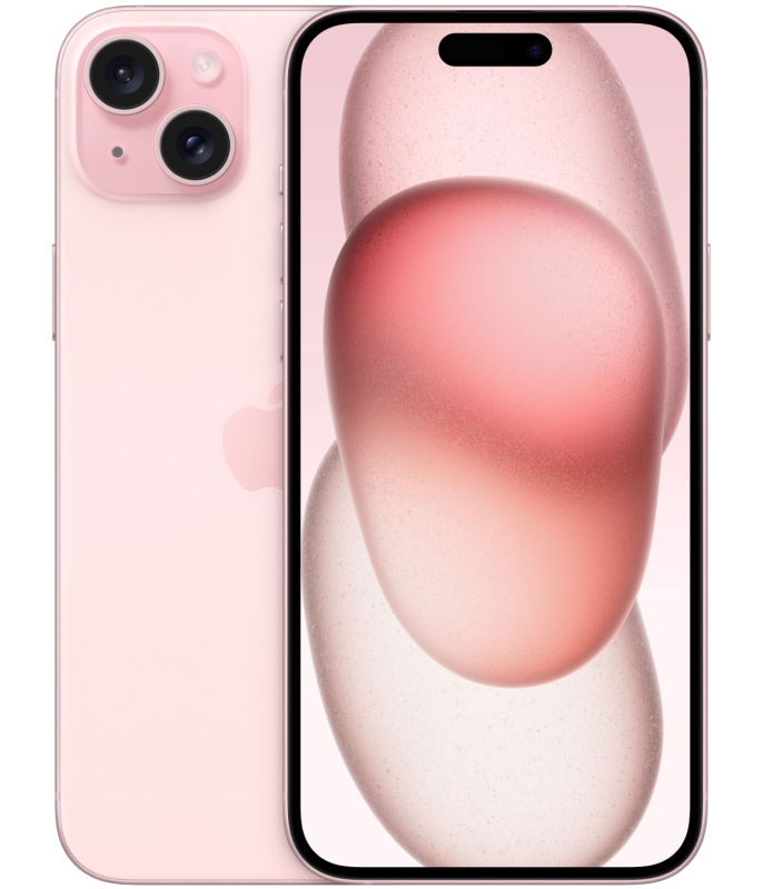 Фото Apple iPhone 15 Plus, 256 ГБ, Розовый На фото изображено Apple iPhone 15 Plus, 256 ГБ, Розовый