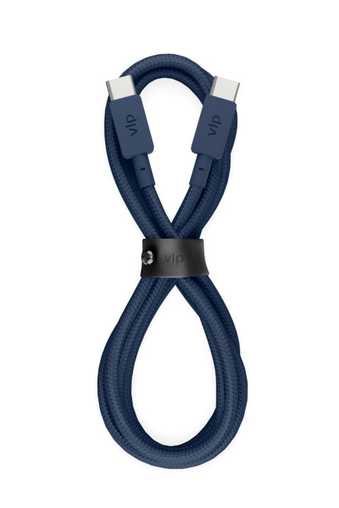 Фото Кабель VLP Nylon Cable USB-C/USB-C, 1.2м, темно-синий Фото Кабель VLP Nylon Cable USB-C/USB-C, 1.2м, темно-синий