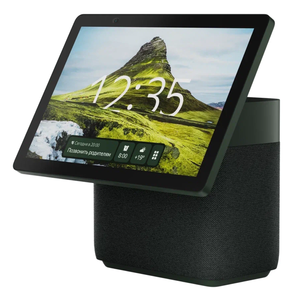 Фото Умная колонка Яндекс Станция Дуо Макс с Zigbee, Зеленый На фото изображено Умная колонка Яндекс Станция Дуо Макс с Zigbee, Зеленый