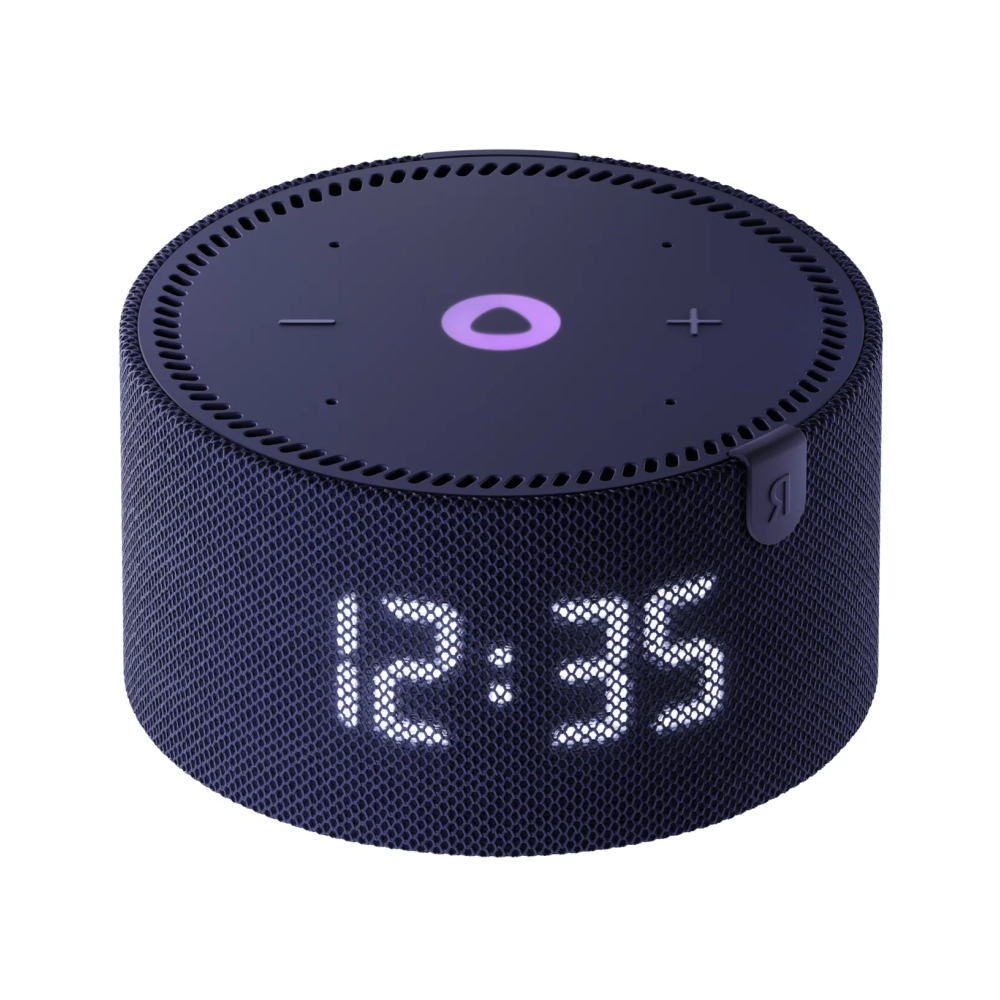 Фото Умная колонка Яндекс Станция Мини с часами, Синий сапфир На фото изображено Умная колонка Яндекс Станция Мини с часами, Синий сапфир