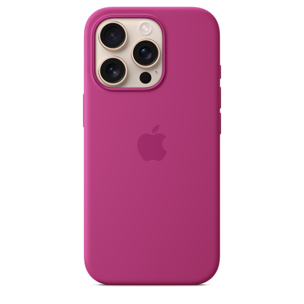Фото Чехол Apple для iPhone 16 Pro Silicone with MagSafe, фуксия Фото Чехол Apple для iPhone 16 Pro Silicone with MagSafe, фуксия