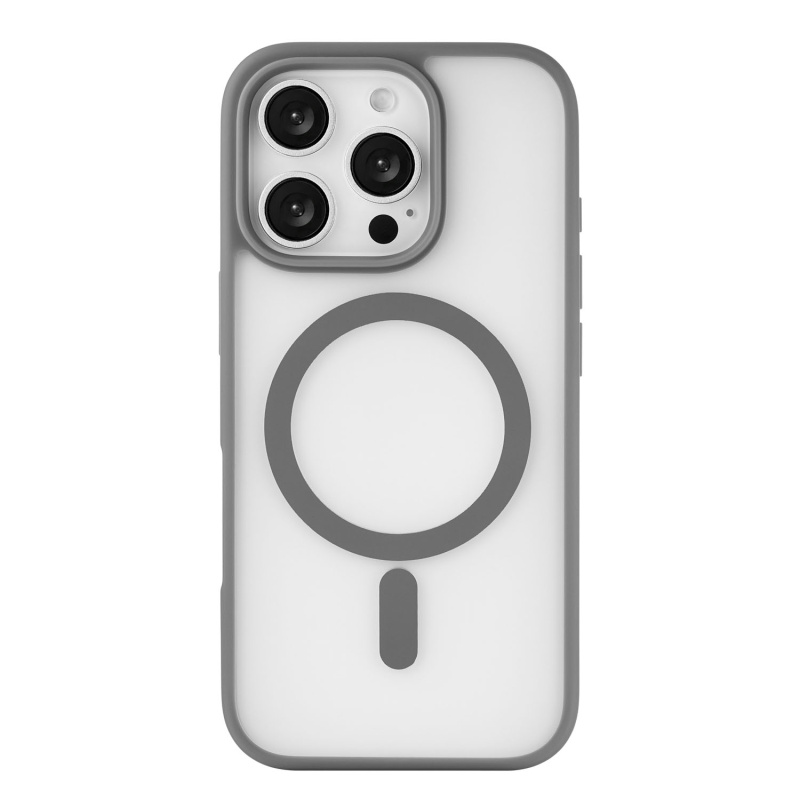 Фото Чехол защитный uBear Cloud Mag Case для iPhone 16 Pro, серый Фото Чехол защитный uBear Cloud Mag Case для iPhone 16 Pro, серый