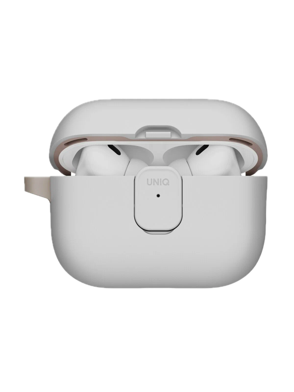 Фото Чехол Uniq CLYDE Lock case для AirPods Pro 3, Mist Grey/Khaki Фото Чехол Uniq CLYDE Lock case для AirPods Pro 3, Mist Grey/Khaki